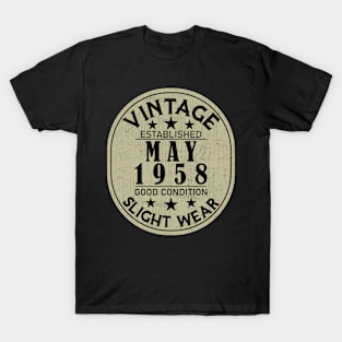 Vintage Established May 1958 - Good Condition Slight Wear T-Shirt